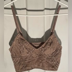 Free People Stretch Lace Cropped Bralette
